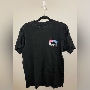 Move Fast Lift Heavy Logo T-Shirt, Black/Multi, Size S, NWOT